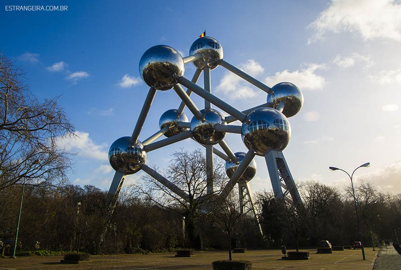 estrutura do Atomium em Bruxelas