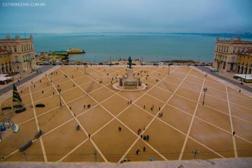 Praça do Comércio visto do alto