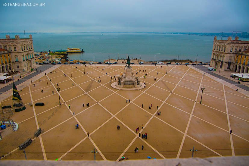 Praça do Comércio visto do alto